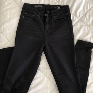 J. Crew lookout high rise black skinny jeans